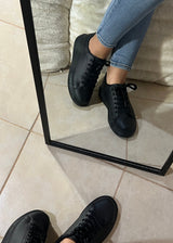 Sneakers Δίπατα Μαύρα