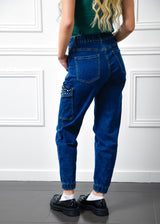 Cargo Jean Με Strass