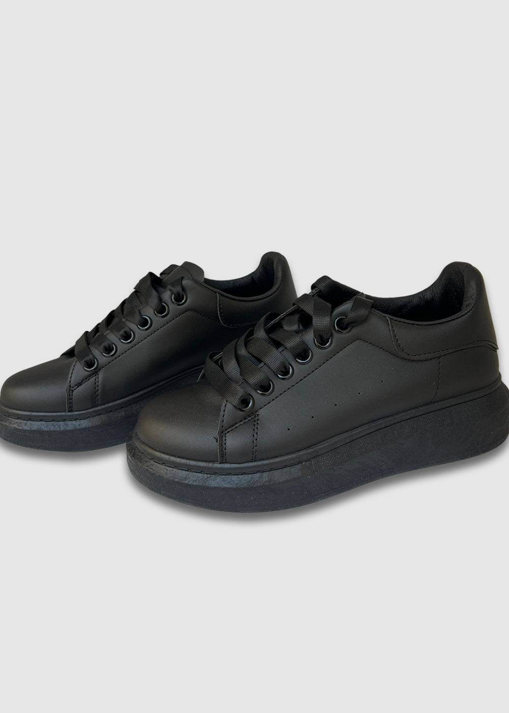 Sneakers Δίπατα Μαύρα