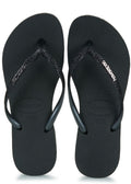 HAVAIANAS ΓΥΝΑΙΚΕΙΕΣ ΣΑΓΙΟΝΑΡΕΣ ΜΑΥΡΕΣ ΜΕ ΓΚΛΙΤΕΡ