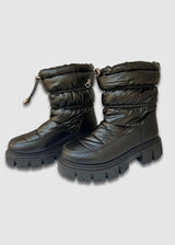 Μποτάκια Με Τρακτερωτή Σόλα Μαύρα