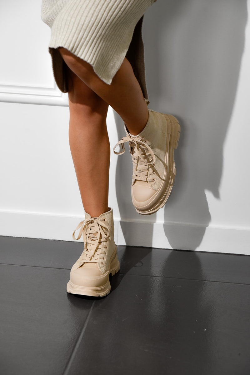 Sneakers Καστόρινα Μπεζ