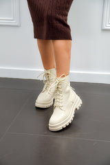 Αρβυλάκια Με Κορδόνι Μπεζ