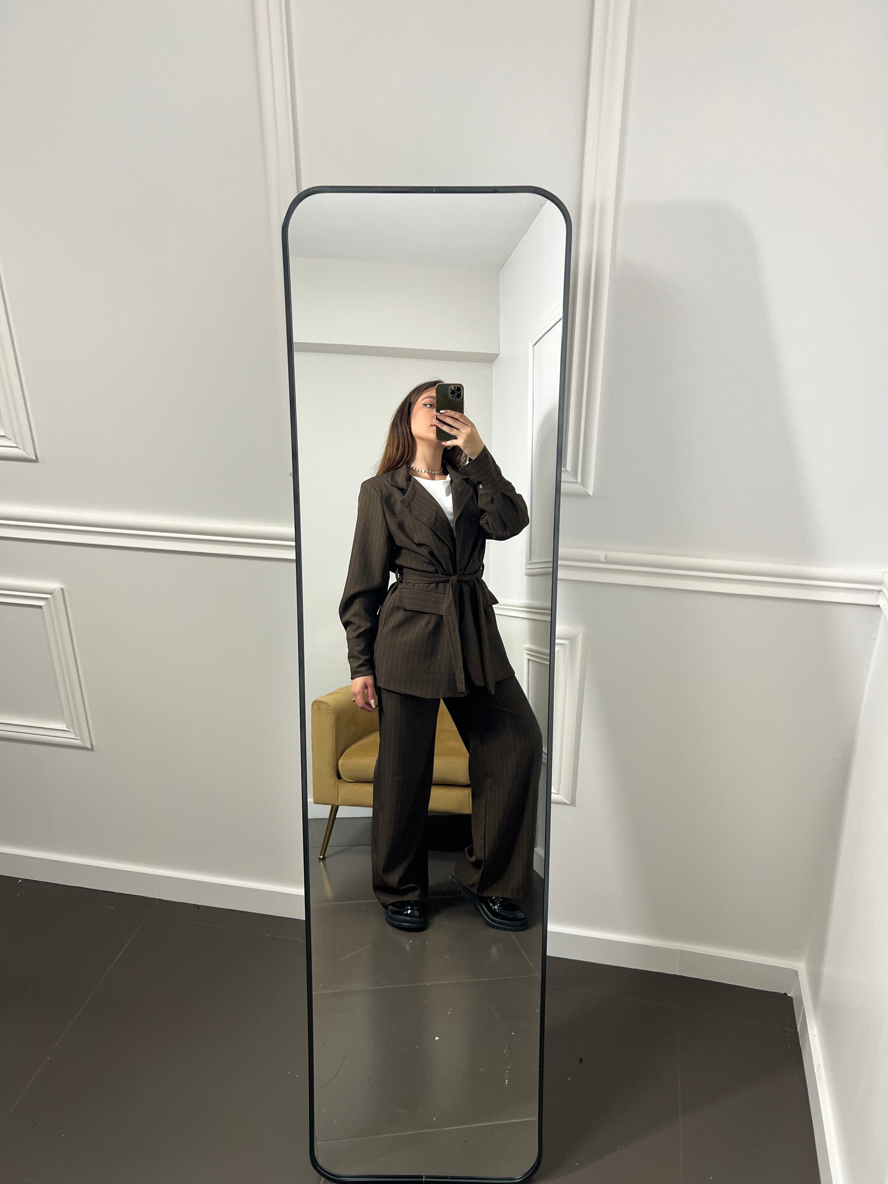 Κοστούμι oversize με ρίγες
