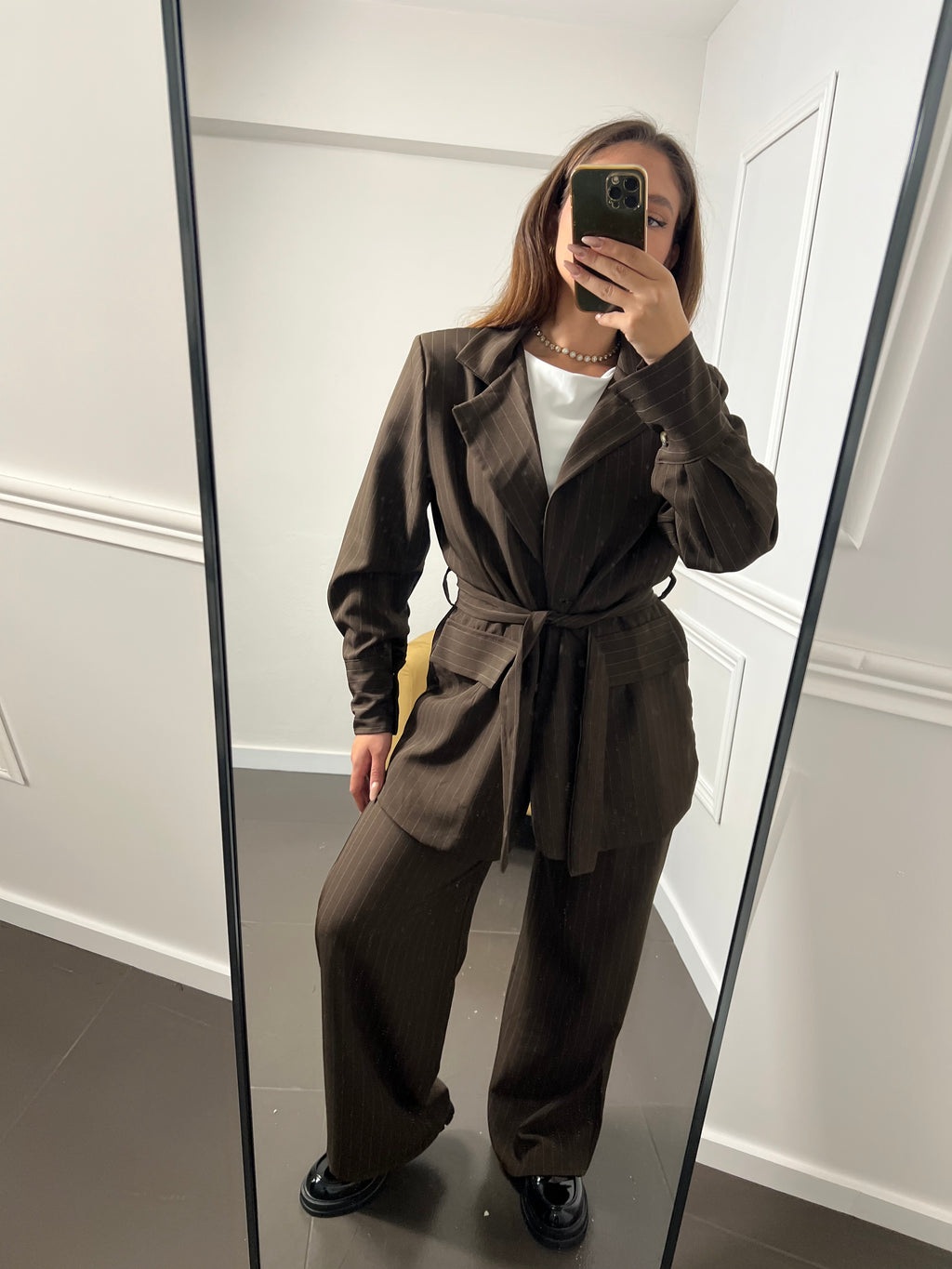 Κοστούμι oversize με ρίγες
