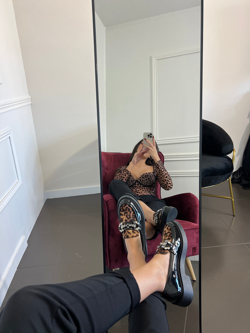 Loafers Λουστρίνι Animal print