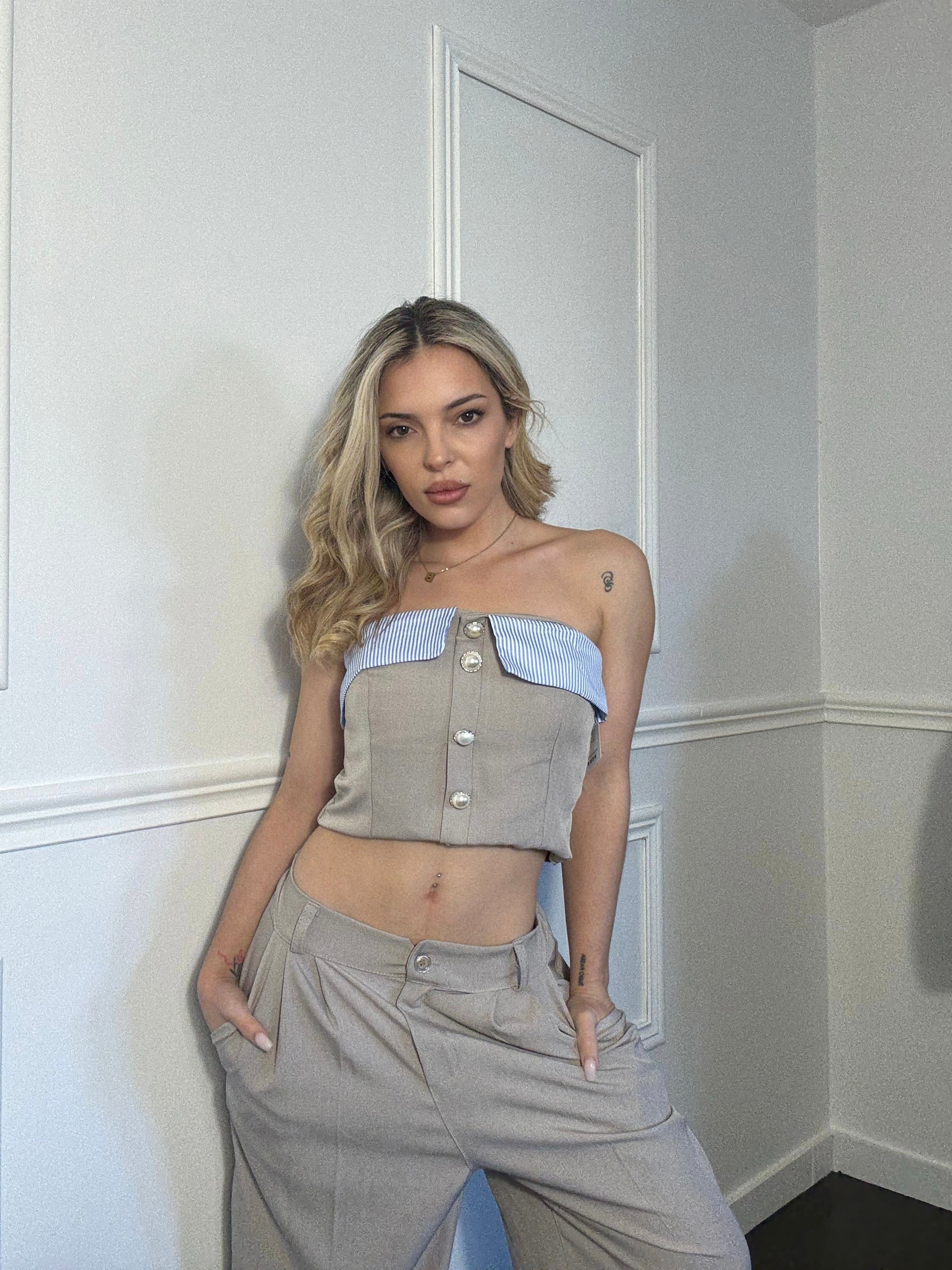 Σετ τοπ - παντελόνι