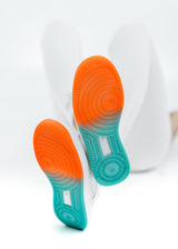 Sneakers Λευκά Με Πολύχρωμο πάτο