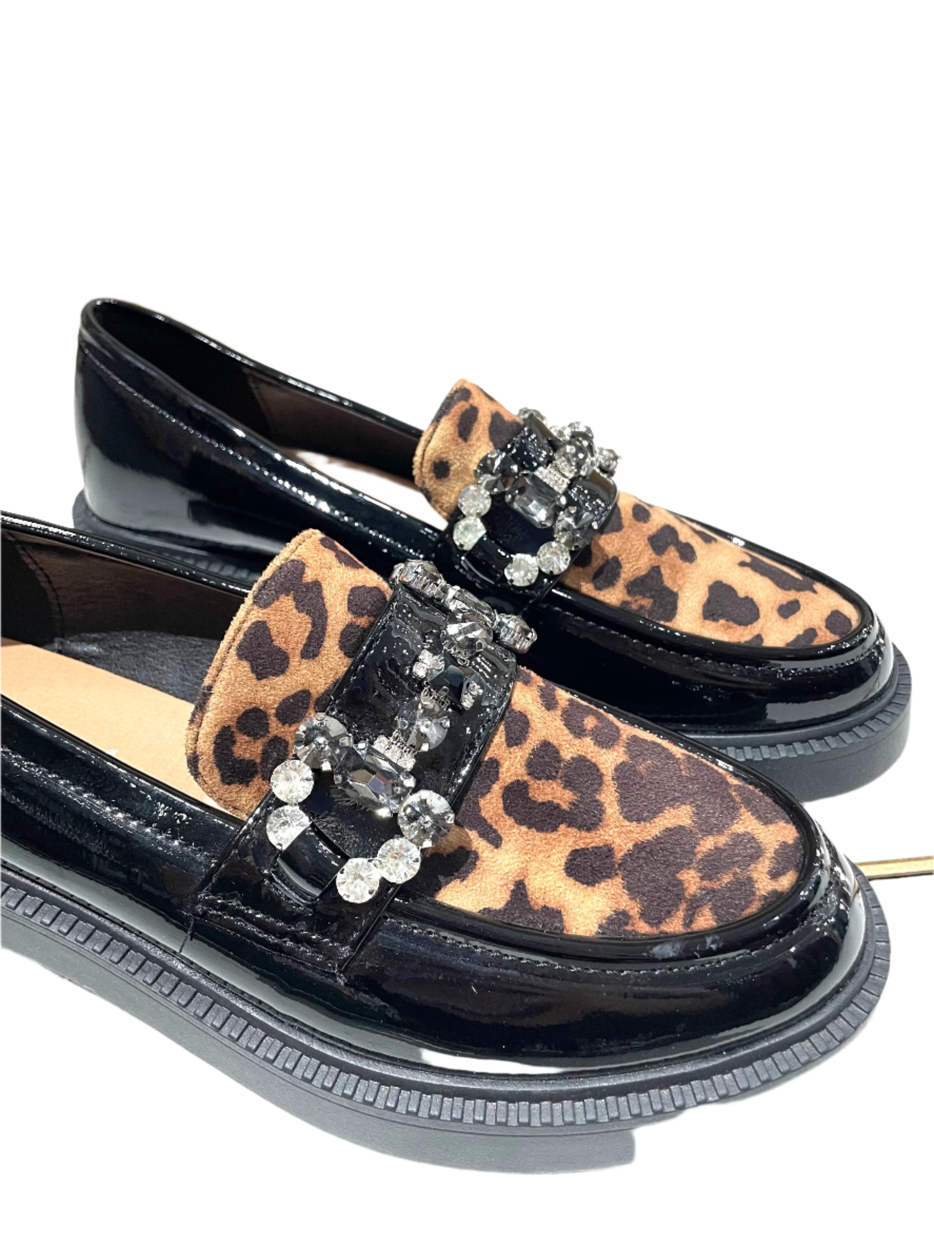 Loafers Λουστρίνι Animal print