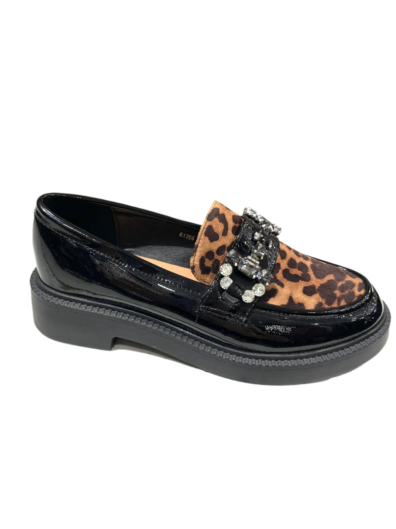 Loafers Λουστρίνι Animal print