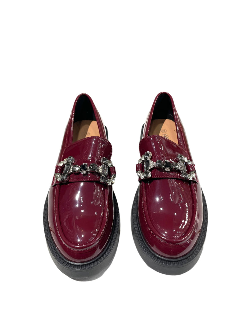 Loafers Λουστρίνι μπορντό