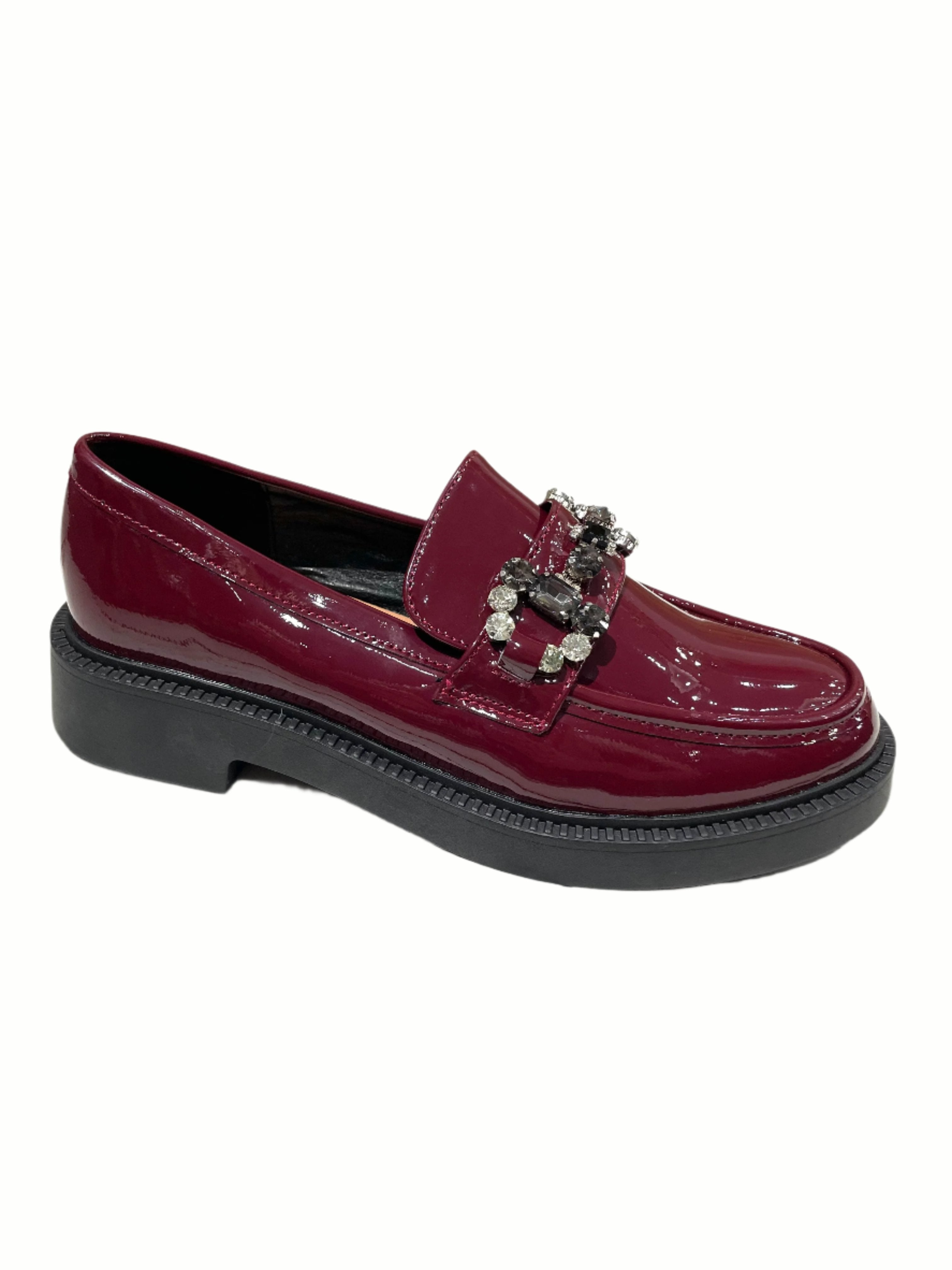 Loafers Λουστρίνι μπορντό
