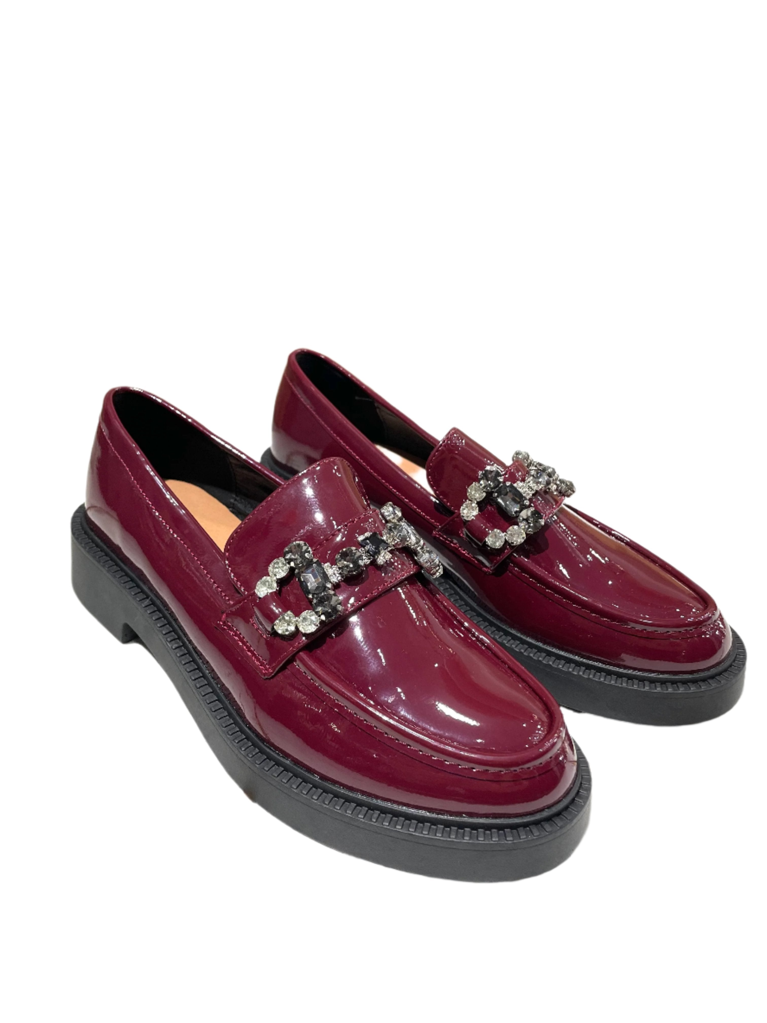 Loafers Λουστρίνι μπορντό