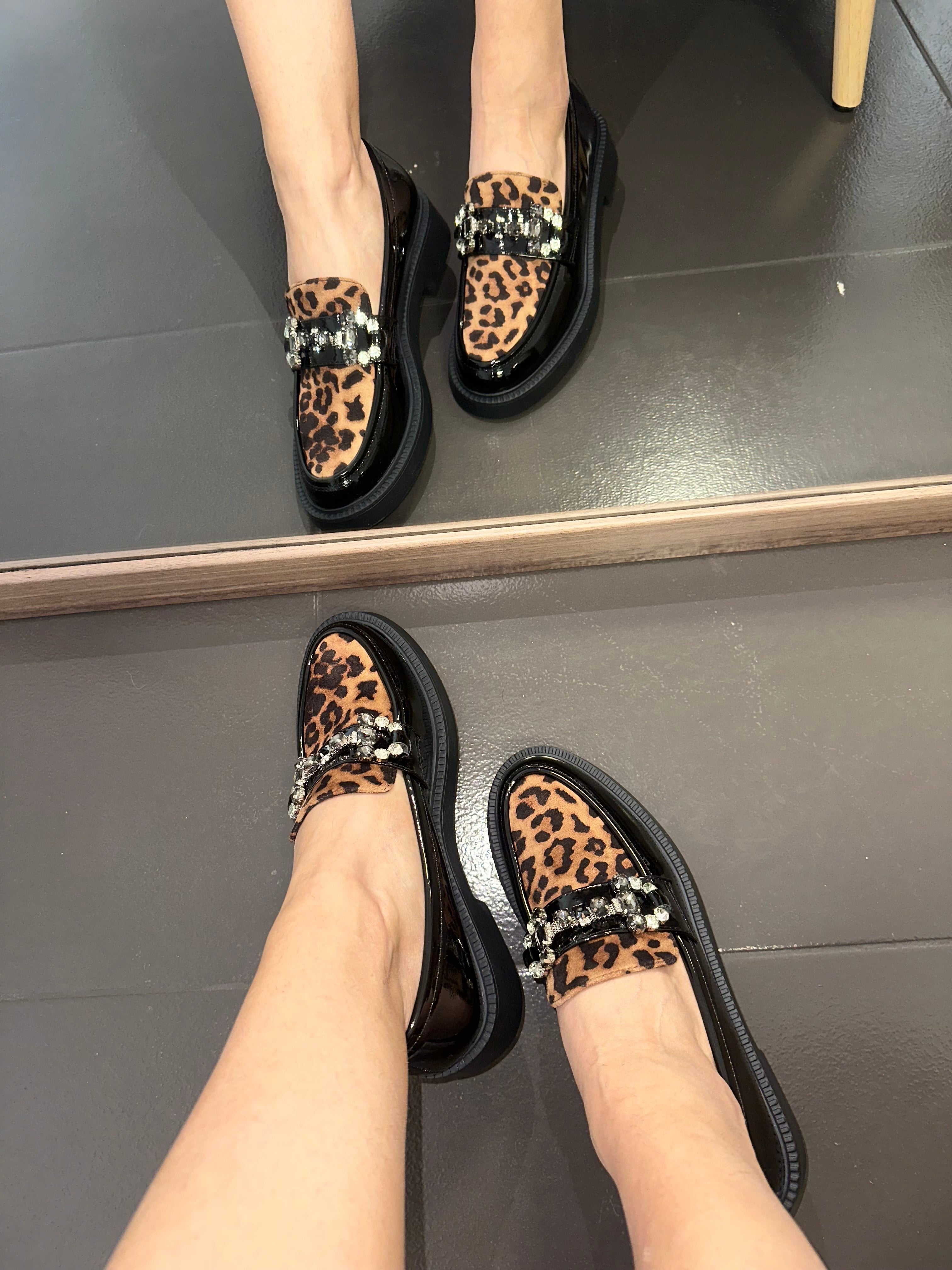 Loafers Λουστρίνι Animal print