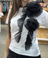 T-shirt με τούλι