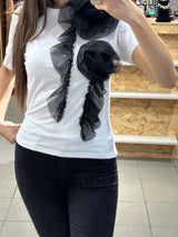 T-shirt με τούλι