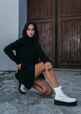 Μποτάκια Δίπατα Λουστρίνι Λευκό