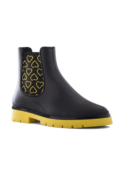 Rain Boots Black - Heart by Ateneo